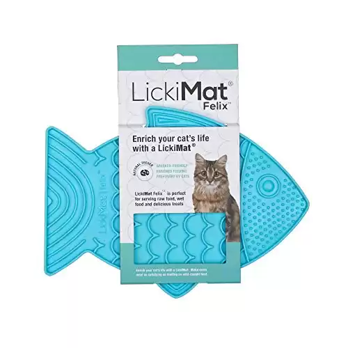 LickiMat Felix, Fish-Shaped Cat Slow Feeders