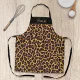 Exotic Faux Leopard Fur Print Apron